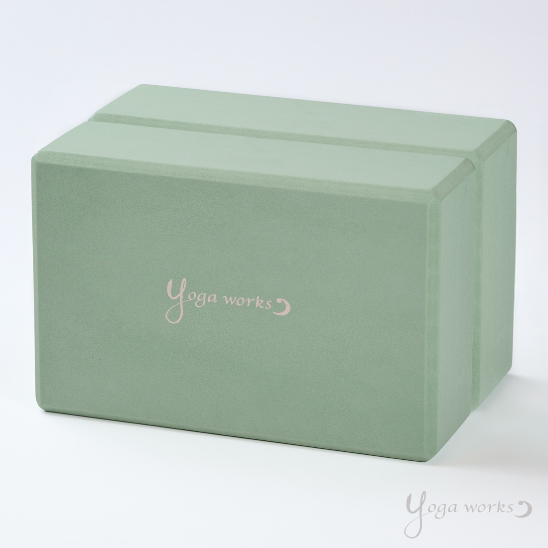 ヨガブロックA 2個セット アーモンドグリーン | ヨガワークス ビジネス