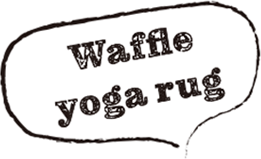 Waffle yoga rug